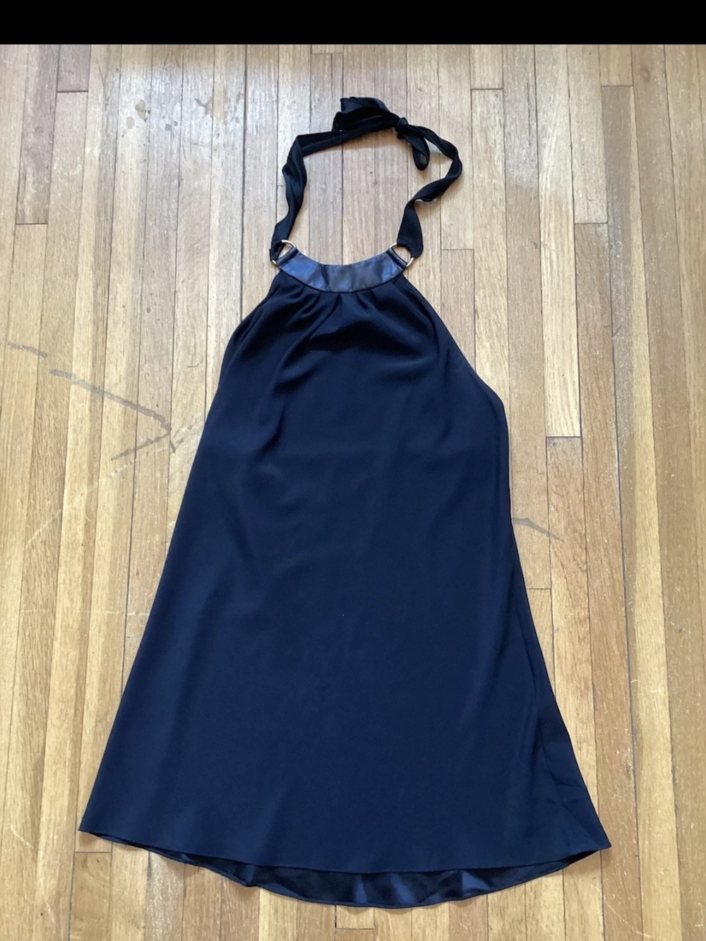 Ramy Brook Ladies Size XS Solid Black Sleeveless Blouse,100% Silk,Made In USA